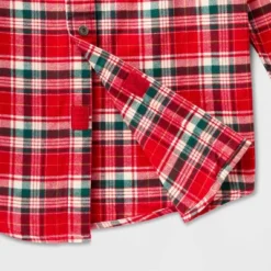 Boys' Adaptive Woven Plaid Button-Down Shirt - Cat & Jack - Red -CAT & JACK Shop GUEST 03122170 658b 40b8 95eb 78cf8882181e
