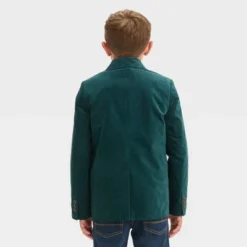 Boys' Long Sleeve Velvet Blazer - Cat & Jack⢠Green