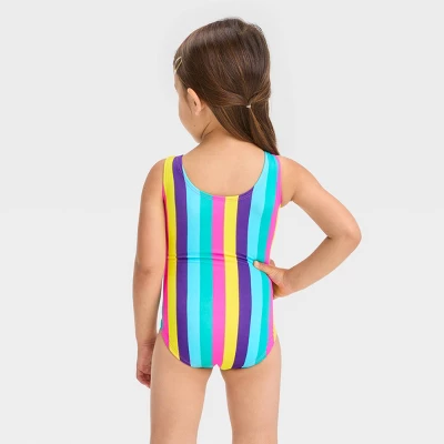 Toddler Girls' Striped Belted One Piece Swimsuit - Cat & Jack™ 2 Toddler Girls' Striped Belted One Piece Swimsuit - Cat & Jack™ - Image 2