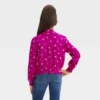 Girls' Long Sleeve Woven Shirt - Cat & Jack™
