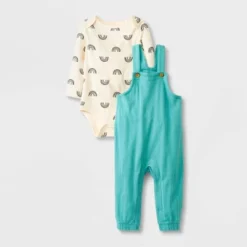 Baby 2pc Long Sleeve Bodysuit & Overalls Set - Cat & Jack™ Mint Green -CAT & JACK Shop GUEST 0b652d93 9b4e 40c2 b95f 5410e3cf6c3a
