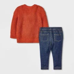 Baby Shaker Sweater & Bottom Set - Cat & Jack™ Brown