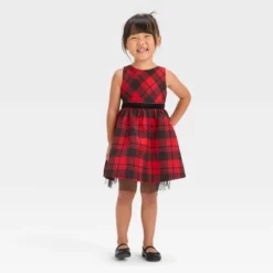Toddler Girls' Plaid Dress - Cat & Jack™ Red -CAT & JACK Shop GUEST 0ba3d9e4 a6cd 410b 8ffb 613cc524316c