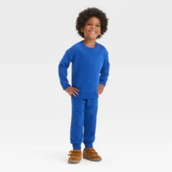 Toddler Boys' Embossed Knit Sweatshirt And Jogger Pants Set - Cat & Jack™ Blue -CAT & JACK Shop GUEST 0c78592e 64fa 4e3d a63f c5263be269c0