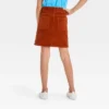 Girls' Button-Front Corduroy Skirt - Cat & Jack™ Orange