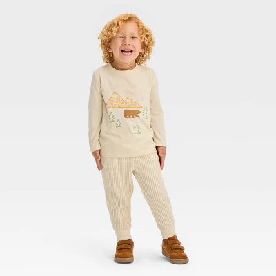 Toddler Boys' Thermal Pull-On Jogger Pants - Cat & Jack™ 2 Toddler Boys' Thermal Pull-On Jogger Pants - Cat & Jack™ - Image 2