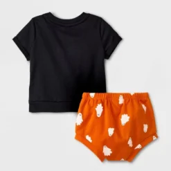 Baby 2pc 'Hey Boo' Sweatshirt & Shorts Set - Cat & Jack⢠Black