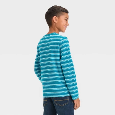 Boys' Long Sleeve Thermal Henley Shirt - Cat & Jack™ 1 Boys' Long Sleeve Thermal Henley Shirt - Cat & Jack™
