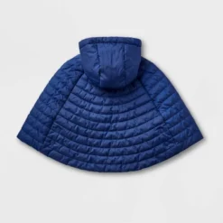 Toddler Adaptive Quilted Cape Jacket - Cat & Jack⢠Navy Blue