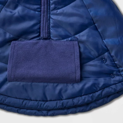 Toddler Adaptive Quilted Cape Jacket - Cat & Jack™ Navy Blue 2 Toddler Adaptive Quilted Cape Jacket - Cat & Jack™ Navy Blue - Image 2