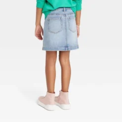 Girls' Button-Front Jeans Skirt - Cat & Jackā¢