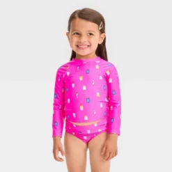 Toddler Girls' Ice Cream Cone Rash Guard Set - Cat & Jack™ Pink -CAT & JACK Shop GUEST 28a1094c f73f 4390 b81b e5054768413b