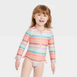 Toddler Girls' One Piece Rash Guard - Cat & Jack™ Off-White -CAT & JACK Shop GUEST 2a3bb9ca 5e00 47ce 9b4b 1012412ddc47