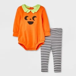 Baby Pumpkin Romper & Bottom Set - Halloween - Cat & Jack™ Orange -CAT & JACK Shop GUEST 2f1464c6 01e1 44b5 9ef6 b254018d4fce