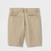 Boys' Uniform Chino Shorts - Cat & Jack™ Khaki 18 Husky