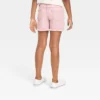 Girls' Mid-Rise Cut-Off Jean Shorts - Cat & Jack™ Pink