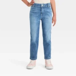 Girls' High-Rise Carpenter Ankle Straight Jeans - Cat & Jack™ Medium Wash 5 Girls' High-Rise Carpenter Ankle Straight Jeans - Cat & Jack™ Medium Wash -CAT & JACK Shop GUEST 39ccd5c3 b3a3 471c 9c8c f6ba8339fe59