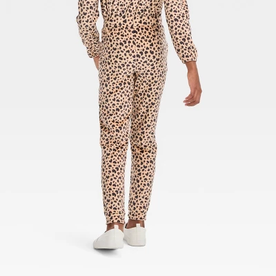 Girls' Microfleece Jogger Pants - Cat & Jack™ 1 Girls' Microfleece Jogger Pants - Cat & Jack™