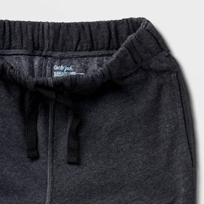 Kids' Adaptive Halloween Fleece Jogger Pants - Cat & Jack™ Black 2 Kids' Adaptive Halloween Fleece Jogger Pants - Cat & Jack™ Black - Image 2