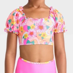 Girls' Daisy Swirls Bikini Set - Cat & Jack™ Pink
