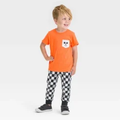 Toddler Boys' Halloween Short Sleeve T-Shirt And Jogger Pants - Cat & Jack™ Orange -CAT & JACK Shop GUEST 4248bd2a 1f6b 416d 8b45 f21d979cb13d