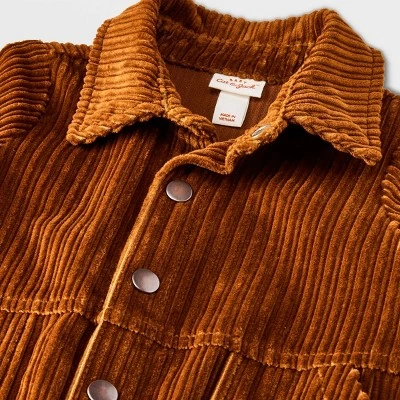 Baby Boys' Corduroy Jumpsuit - Cat & Jack™ Brown 2 Baby Boys' Corduroy Jumpsuit - Cat & Jack™ Brown - Image 2