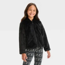 Girls' Faux Fur Zip-Up Jacket - Cat & Jack™ -CAT & JACK Shop GUEST 47d9186f 7d68 4c65 b809 05ec359fd62c