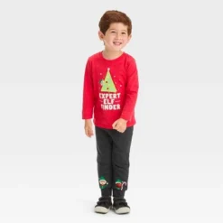 Toddler Boys' 2pc Long Sleeve Graphic T-Shirt And Fleece Jogger Pants Set - Cat & Jack™ Red -CAT & JACK Shop GUEST 4b5a3e3f d7d8 4540 85fd 8dfbfc95fa16