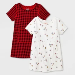 Toddler Girls' 2pk Adaptive Short Sleeve Holiday Dress - Cat & Jack™ Off-White -CAT & JACK Shop GUEST 5405fbe5 9e4c 450c 9c2b a56f2e464872