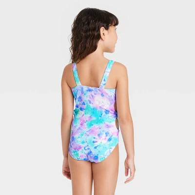 Girls' Sweetie Tie-Dye One Piece Swimsuit - Cat & Jack™ 2 Girls' Sweetie Tie-Dye One Piece Swimsuit - Cat & Jack™ - Image 2