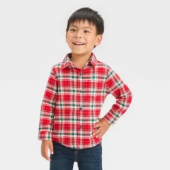 Toddler Boys' Plaid Woven Shirt - Cat & Jack™ Red 5 Toddler Boys' Plaid Woven Shirt - Cat & Jack™ Red -CAT & JACK Shop GUEST 5b026145 0464 4afc 89ab 76be48fab0d4