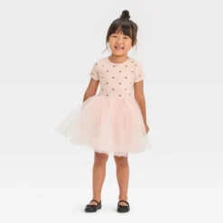 Toddler Girls' Bow-Tie Short Sleeve Knit Tulle Dress - Cat & Jack™ Pink 5 Toddler Girls' Bow-Tie Short Sleeve Knit Tulle Dress - Cat & Jack™ Pink -CAT & JACK Shop GUEST 5bcf8a52 21f6 4b0b aadc ca70cf1dd79f