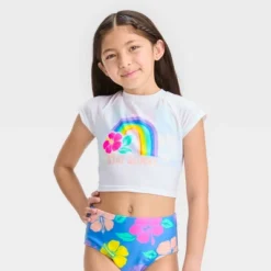 Girls' 3pc 'Happy Hibiscus' Cropped Rash Guard Swimwear Set - Cat & Jack™ 7 Girls' 3pc 'Happy Hibiscus' Cropped Rash Guard Swimwear Set - Cat & Jack™ -CAT & JACK Shop GUEST 5c272e43 d3ea 4533 8c9e 71744677dd33