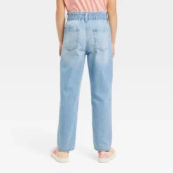 Girls' Relaxed Paperbag High-Rise Waist Jeans - Cat & Jack™