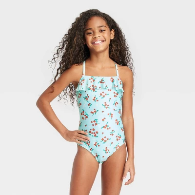 Girls' Sweet Strawberries One Piece Swimsuit - Cat & Jack™ 3 Girls' Sweet Strawberries One Piece Swimsuit - Cat & Jack™ - Image 3