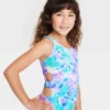 Girls' Sweetie Tie-Dye One Piece Swimsuit - Cat & Jack™