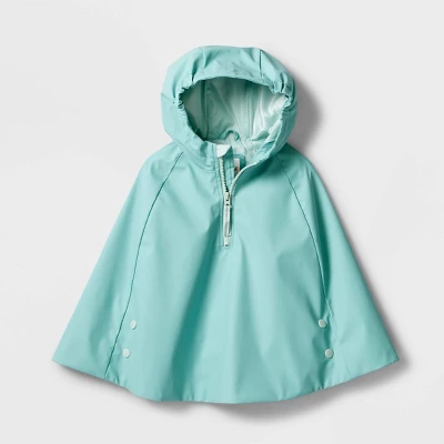 Toddler Adaptive Lightweight Rain Coat - Cat & Jack™ Ocean Green 4 Toddler Adaptive Lightweight Rain Coat - Cat & Jack™ Ocean Green - Image 4