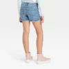 Girls' Heart Printed Jean Shorts - Cat & Jack™ Medium Wash