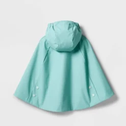 Toddler Adaptive Lightweight Rain Coat - Cat & Jack⢠Ocean Green