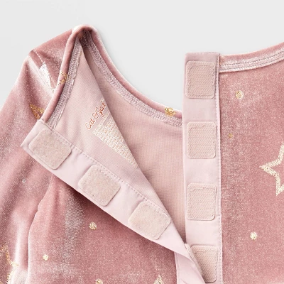 Toddler Girls' Adaptive Long Sleeve Star Velour To Tulle Dress - Cat & Jack™ Dusty Pink 2 Toddler Girls' Adaptive Long Sleeve Star Velour To Tulle Dress - Cat & Jack™ Dusty Pink - Image 2