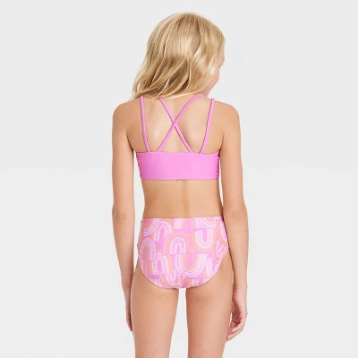 Girls' 3pc Over The Rainbow Swimwear Set - Cat & Jack™ 2 Girls' 3pc Over The Rainbow Swimwear Set - Cat & Jack™ - Image 2