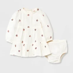 Baby Girls' Floral Embroidered Dress & Bottom Set - Cat & Jack™ Cream 7 Baby Girls' Floral Embroidered Dress & Bottom Set - Cat & Jack™ Cream -CAT & JACK Shop GUEST 839aacd6 38f2 4e13 ab63 37365fe1e162