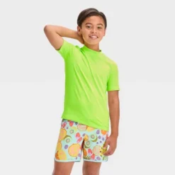Boys' Solid Rash Guard Top - Cat & Jack™ Lime Green -CAT & JACK Shop GUEST 85e4ffd1 4593 4c51 89cd c37dc48794f5