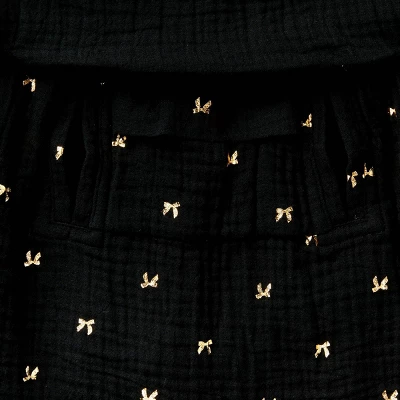 Toddler Girls' 2pc Adaptive Long Sleeve Dressy Top And Bottom Set - Cat & Jack™ Black 2 Toddler Girls' 2pc Adaptive Long Sleeve Dressy Top And Bottom Set - Cat & Jack™ Black - Image 2