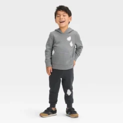 Toddler Boys' Halloween Hooded Top And Jogger Pants Set - Cat & Jack™ Gray -CAT & JACK Shop GUEST 8fd4cf13 17fa 48f3 a9b9 da71ed267e13