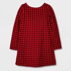 Toddler Girls' 2pk Adaptive Long Sleeve Holiday Dress - Cat & Jack™ Off-White