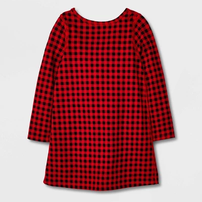 Toddler Girls' 2pk Adaptive Long Sleeve Holiday Dress - Cat & Jack™ Off-White 1 Toddler Girls' 2pk Adaptive Long Sleeve Holiday Dress - Cat & Jack™ Off-White