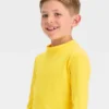 Boys' Solid Rash Guard Top - Cat & Jack™ Yellow