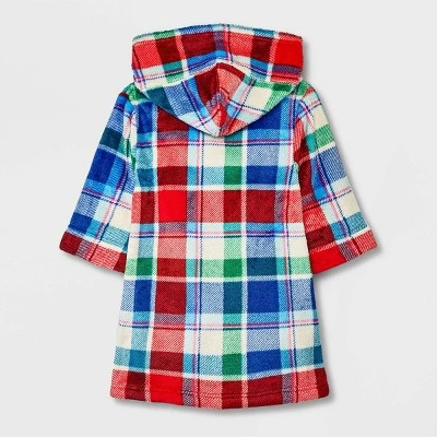 Toddler Boys' Plaid Robe - Cat & Jack™ Red 1 Toddler Boys' Plaid Robe - Cat & Jack™ Red