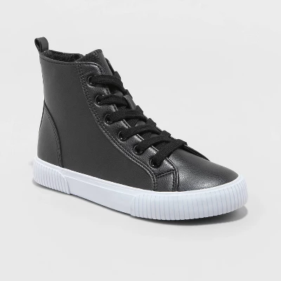 Boys' Glenn High-Top Sneakers - Cat & Jack™ Black 4 Boys' Glenn High-Top Sneakers - Cat & Jack™ Black - Image 4